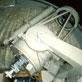 91cm反射望遠鏡と観測装置「光電測光管」(1979年撮影)