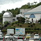 岡山天文博物館と駐車場